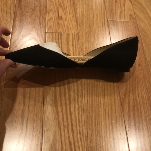Sam Edelman black suede Rodney d’Orsay flats, size 7.5 wide - Picture 8 of 8